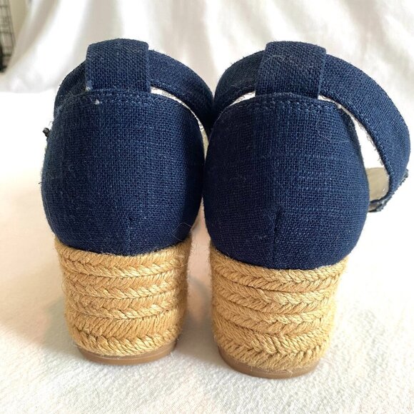 Jack Rogers Palmer Espadrilles Womens 8 navy blue - Picture 6 of 8